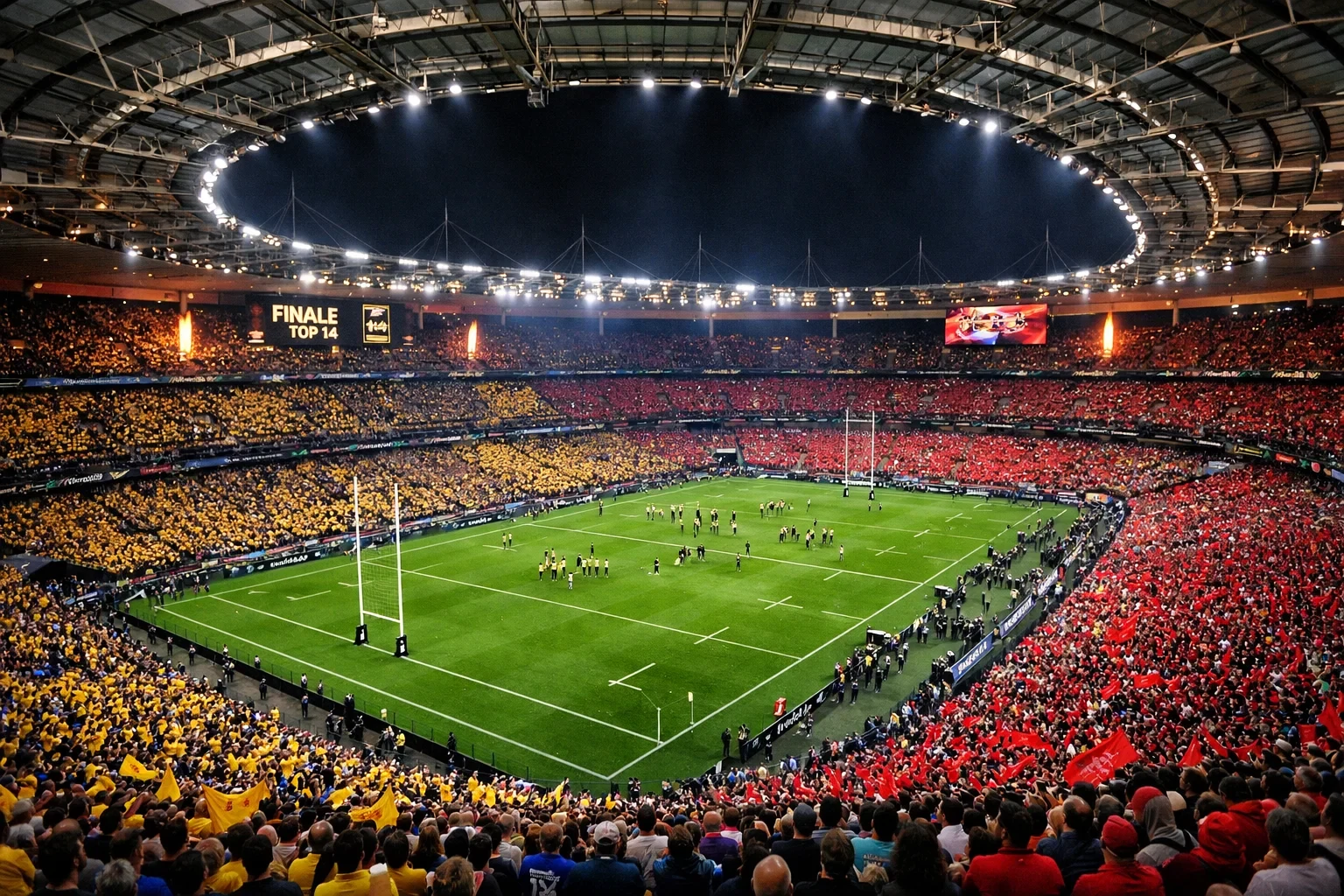 Stade de France lors de la finale du Top 14 avec les supporters